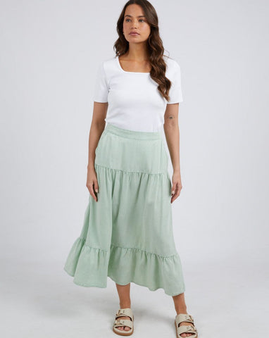 Ashleigh White Denim Skirt